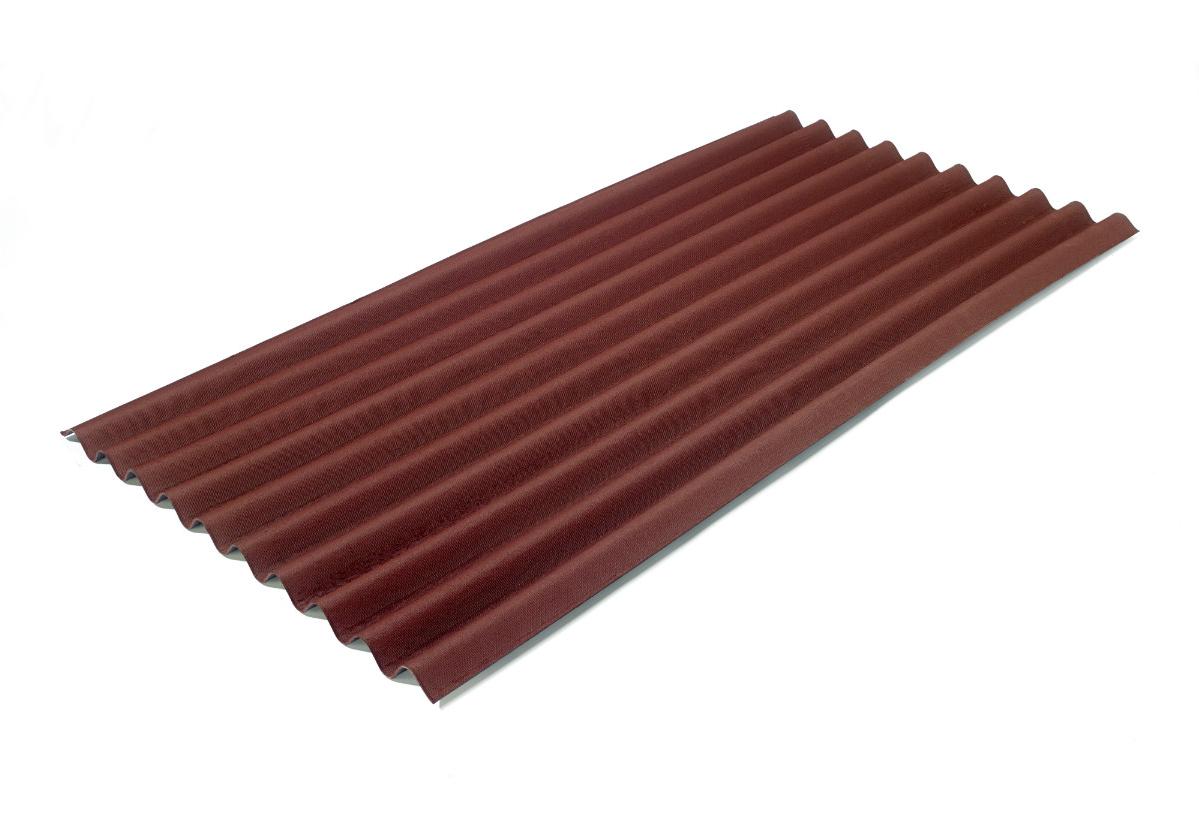 Onduline Clássica® | foto da telha ecológica na cor vermelha